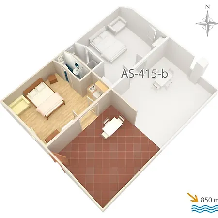 Apartments With A Parking Space Kornic, Krk - 415 Apartment Kornic